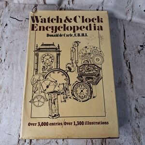 Watch & Clock Encyclopedia Donald de Carle 1977 Hardcover Horology Reference